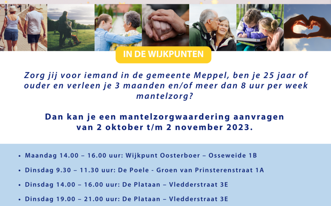 Aankondiging Mantelzorgwaardering aanvragen Meppel